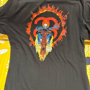 Super Rare STUSSY x Marvel Ghost Rider Vintage Tee Black XL